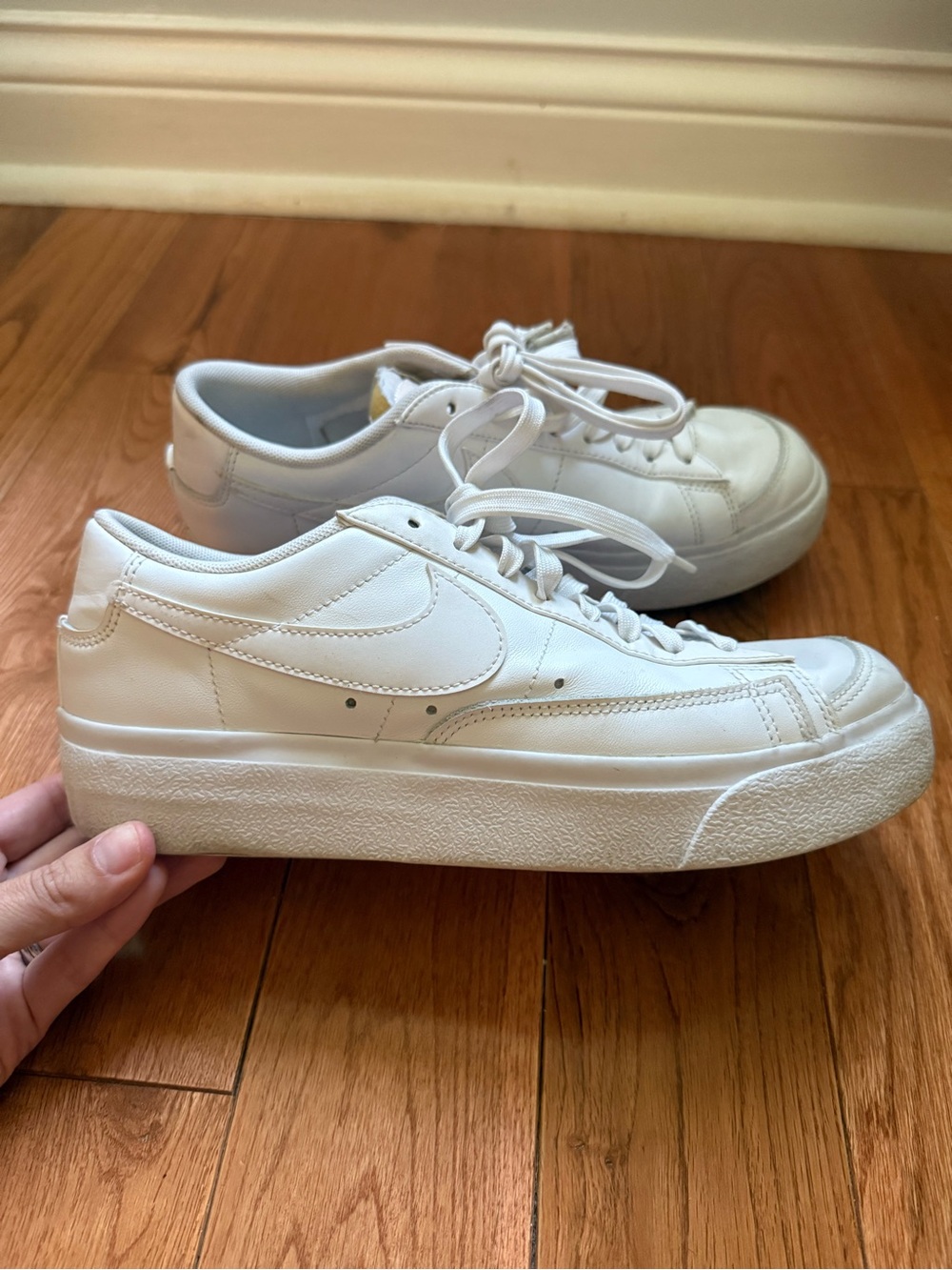 Nike Women’s White Low-Top Platform Sneakers
